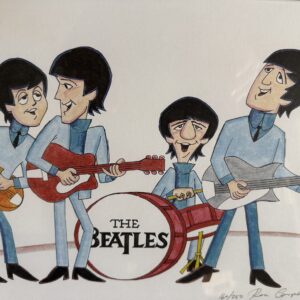 Beatles Artwork from Yellow Submarine Artist and Animator, Ron Campbell, Signed